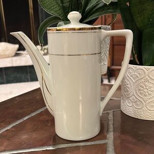 Petite White Porcelain Coffee Pot